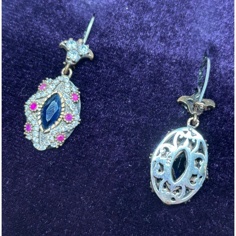 925 Sterling Silver Turkish Vintage Jewelry Set for Women,NEW,Antique,Handmade - Picture 3 of 9